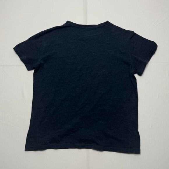 Polo Ralph Lauren Navy Blue V-Neck Short Sleeve T-Shirt Men’s Size Medium - Picture 3 of 5